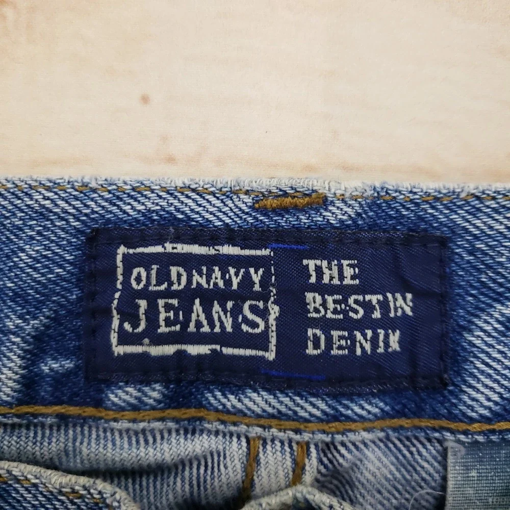 VINTAGE‎ Old Navy Shorts Mens 32 Denim Above Knee Jeans Light Wash Cut Off Y2K